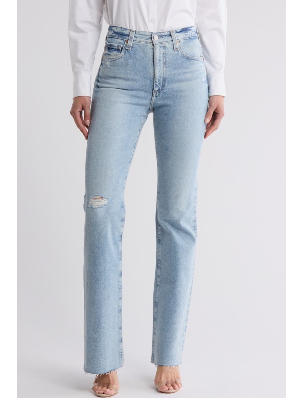 AG Adriano Goldschmied — Alexxis Bootcut Raw Hem Jeans